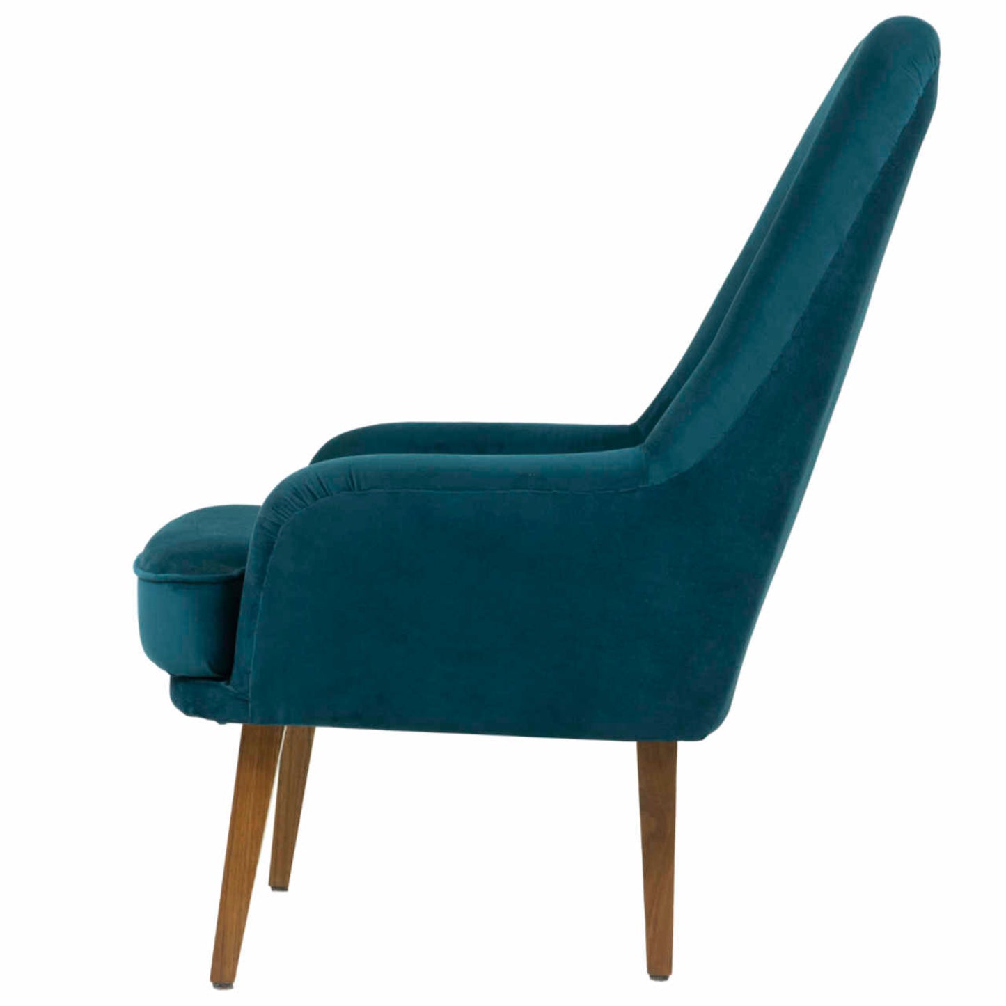 Teal Tufted Wingback Chair