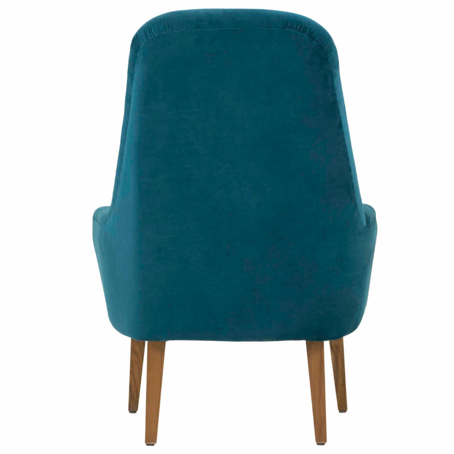 Teal Tufted Wingback Chair