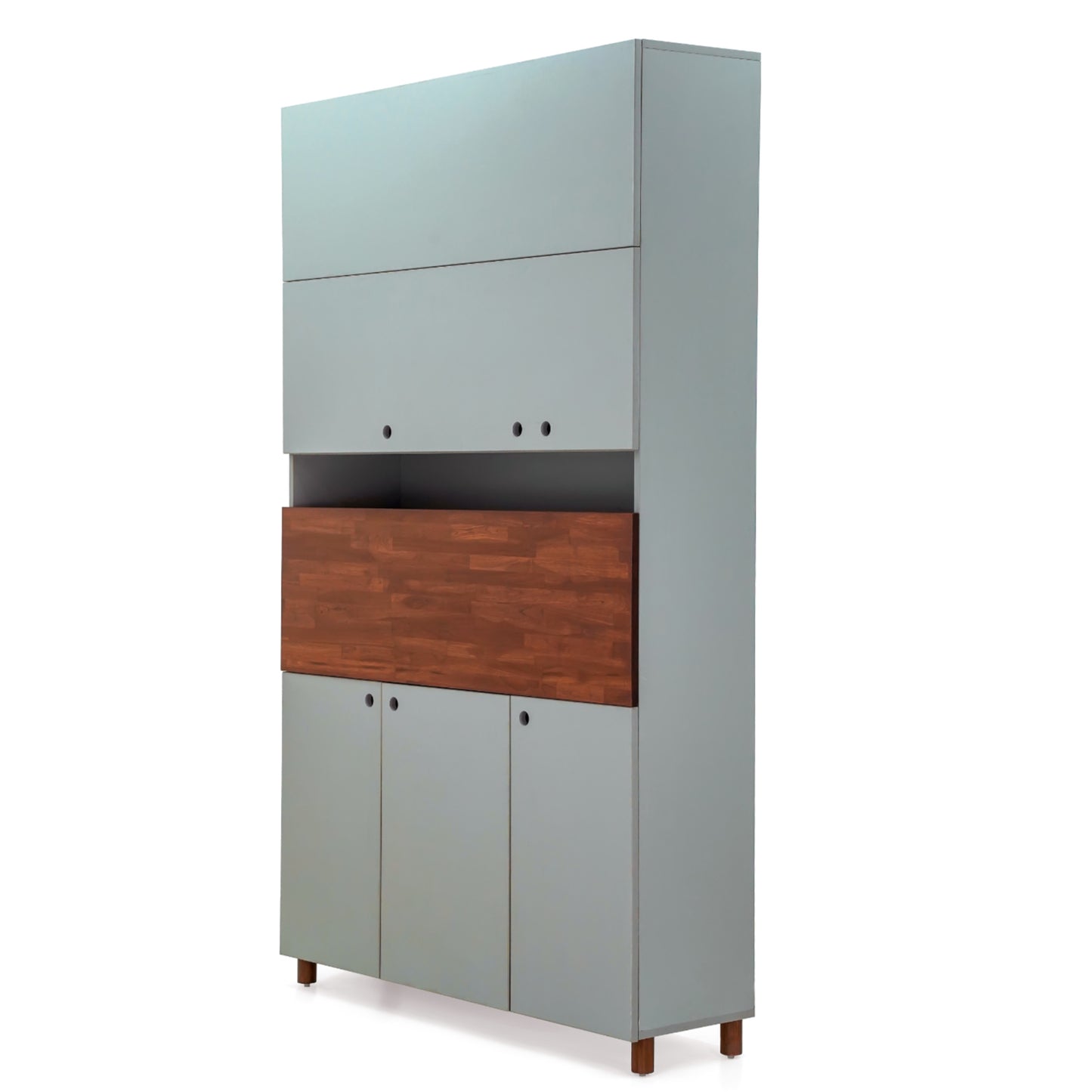 Compact Fold-Away Desk Cabinet