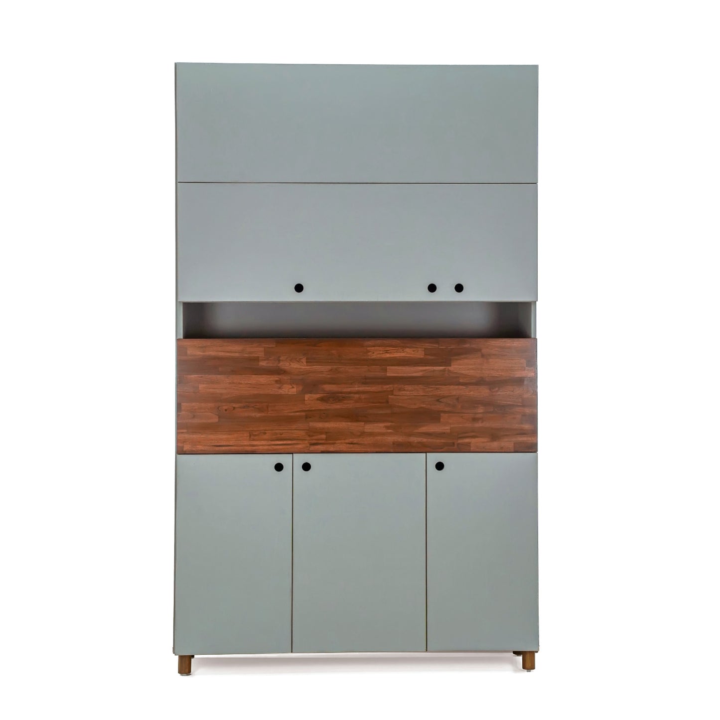 Compact Fold-Away Desk Cabinet