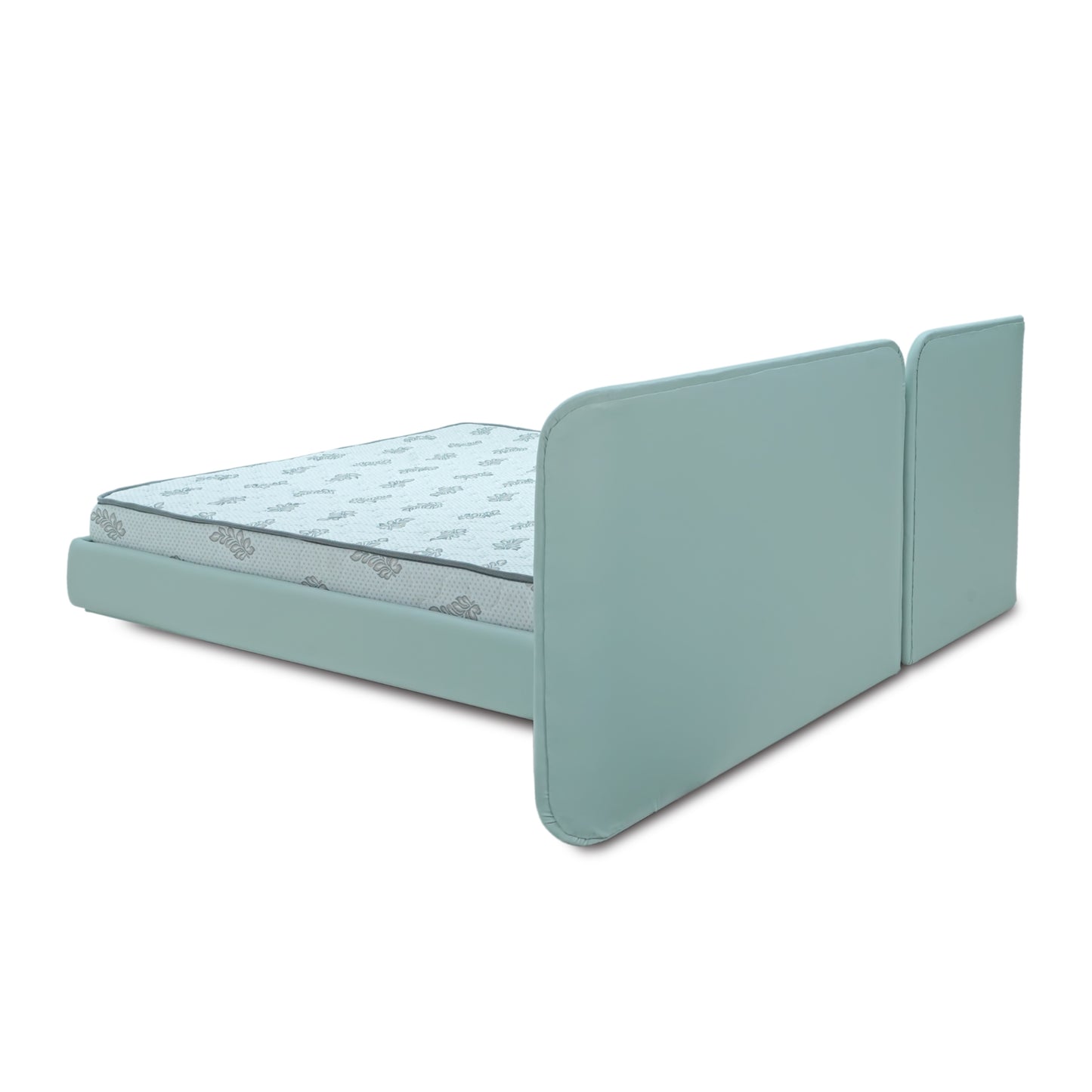 Modern Mint Upholstered Bed