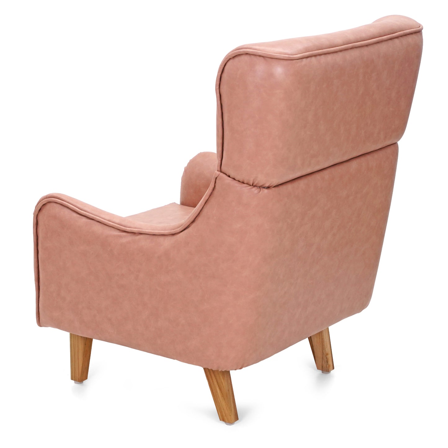 Blush Wingback Accent Chair