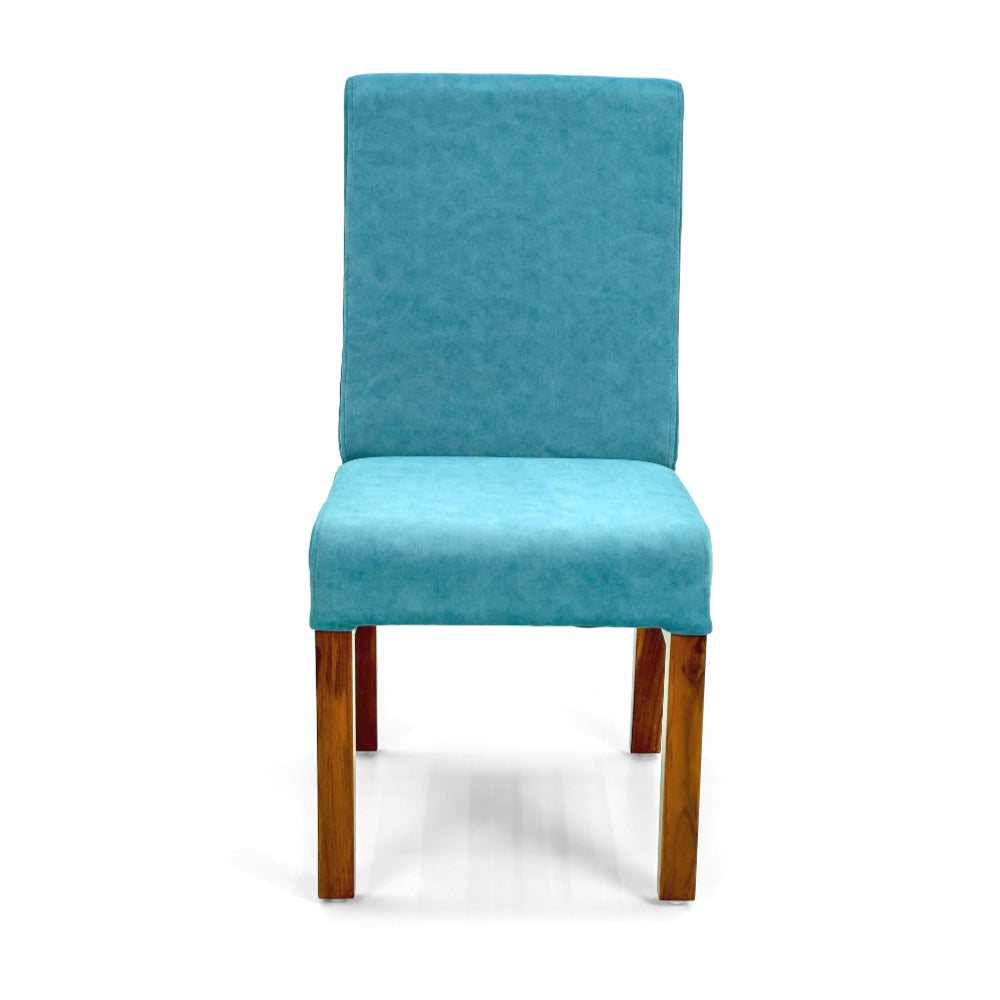 Aqua Velvet Dining Chair