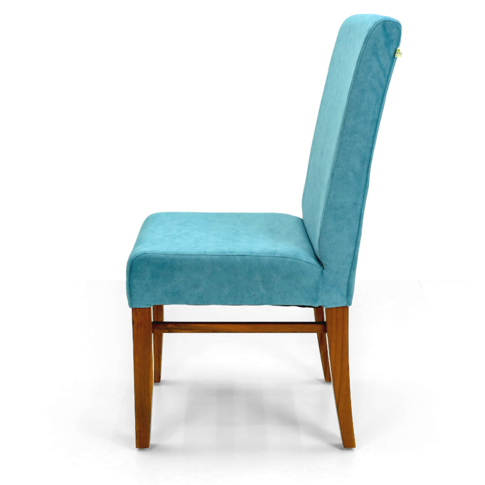 Aqua Velvet Dining Chair