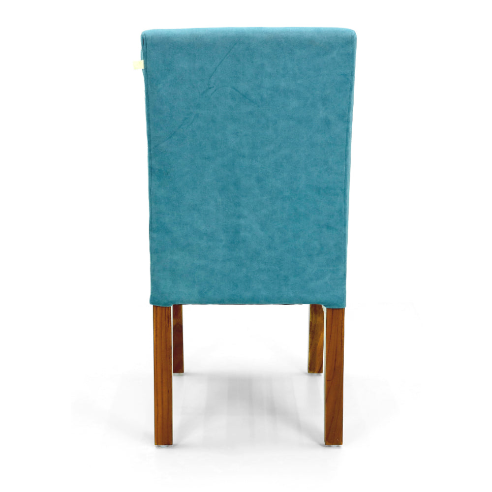 Aqua Velvet Dining Chair