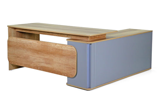 concave corner work desk