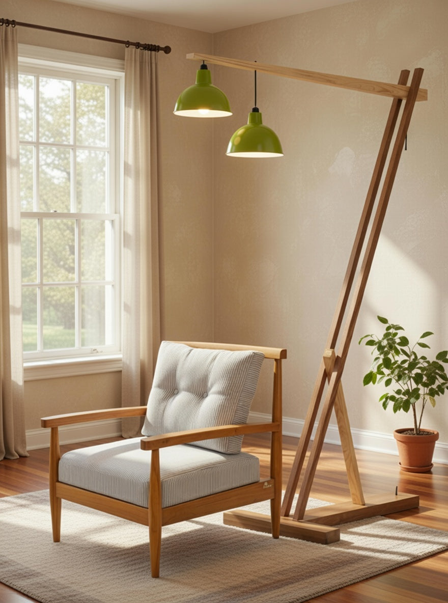 Living wooden sofa chair