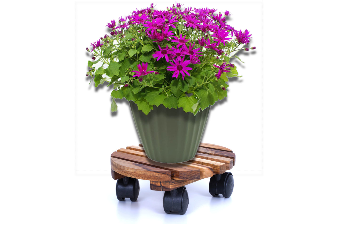 Wooden Pot Trolley