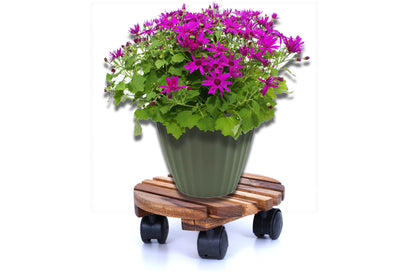 Wooden Pot Trolley