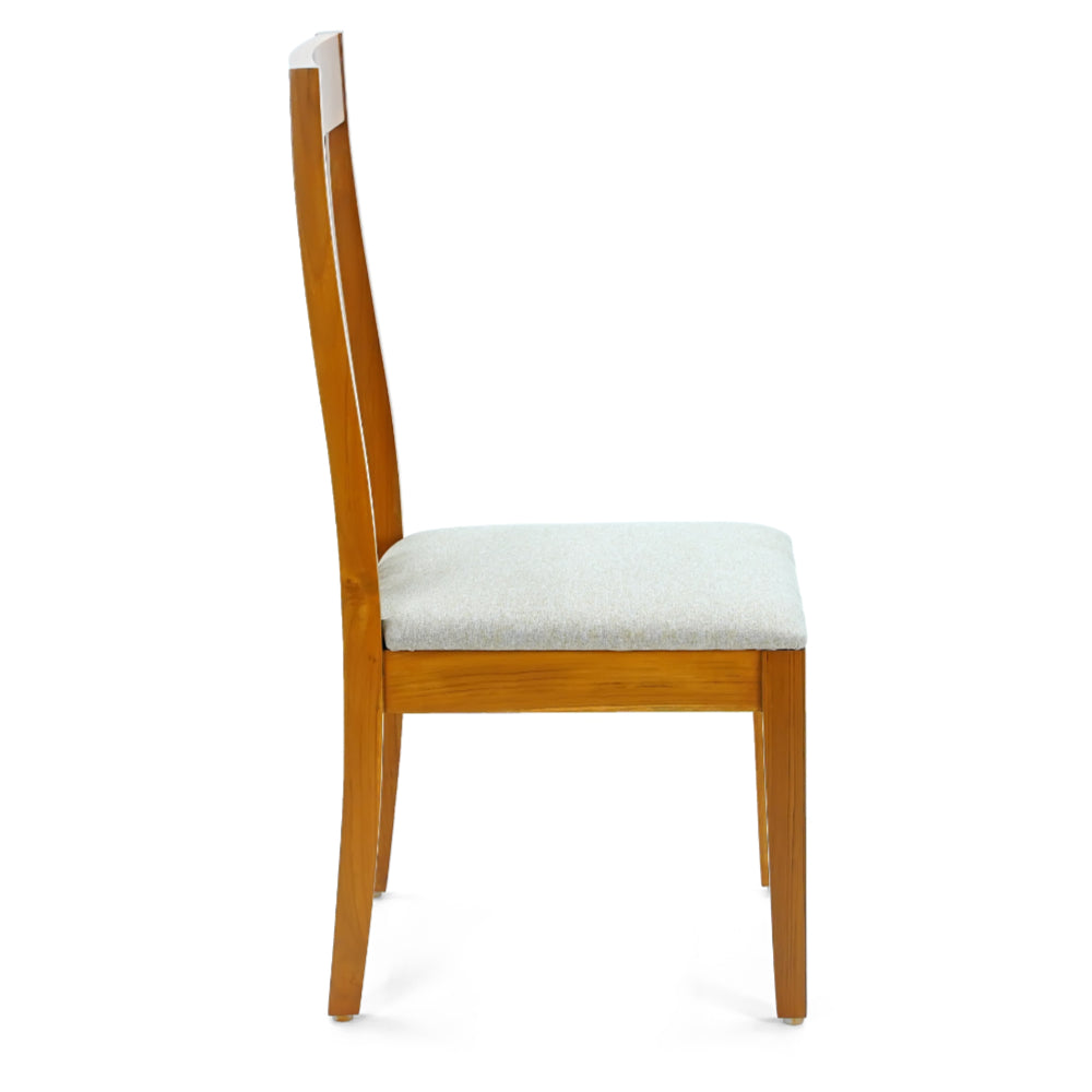 High back strip dinning chair