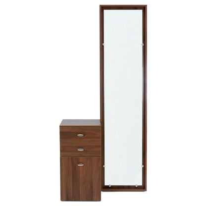 Sleek Teak Dressing Table with Mirror