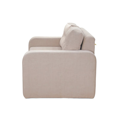 Beige Convertible Sofa Bed