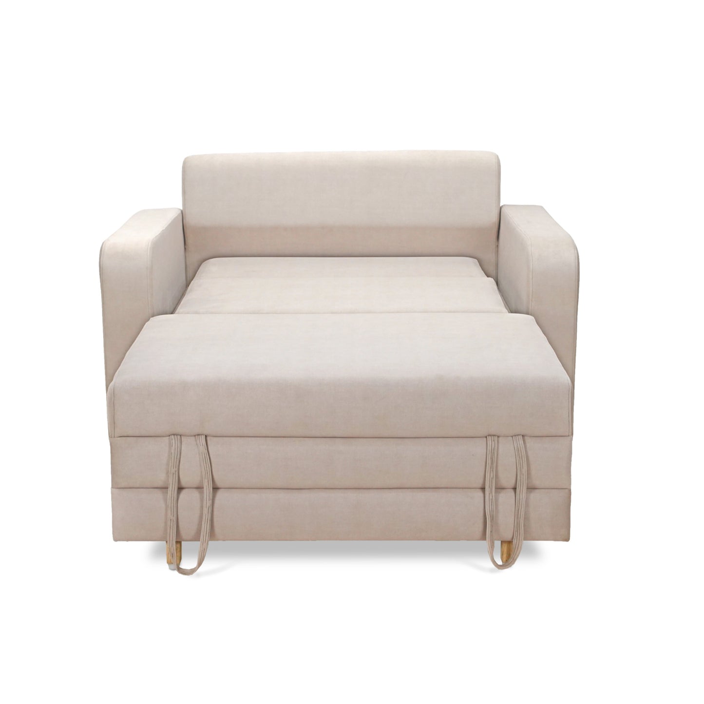 Beige Convertible Sofa Bed