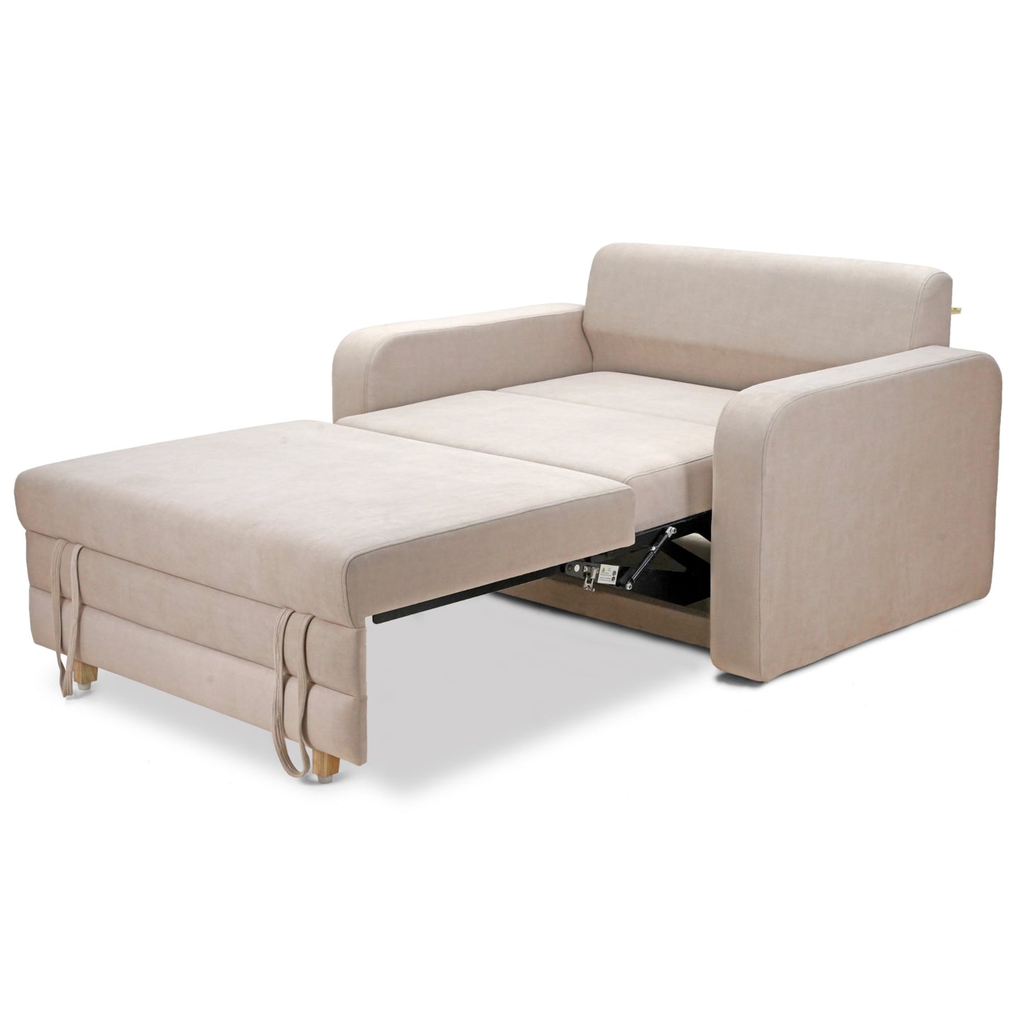 Beige Convertible Sofa Bed
