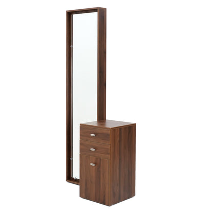 Sleek Teak Dressing Table with Mirror
