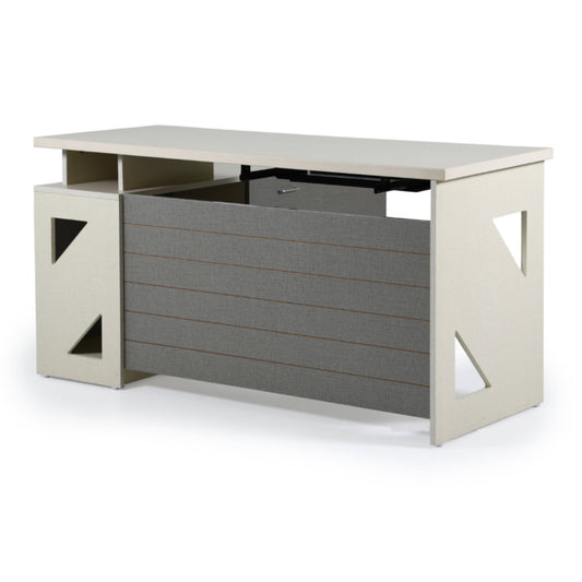 L-shaped Triangle Cutout Desk