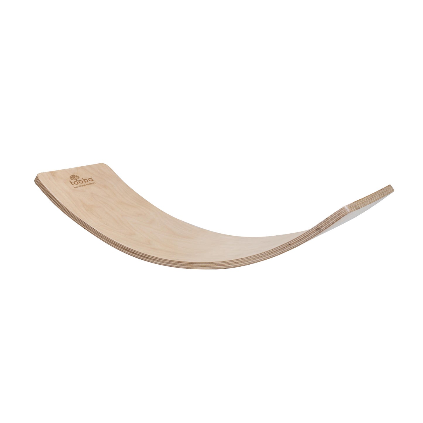 The Curve Balance Board by Tooba Furniture Factory features a beautifully crafted wooden design with a curved shape forming a gentle arc. This smooth, natural wood finish board is perfect for developing multiple skills.